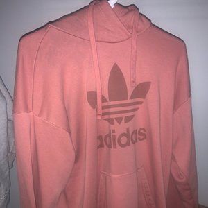 ADIDAS oversized pink hoodie